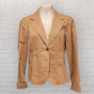 DKNY Jeans Women's XL Khaki Blazer Jacket